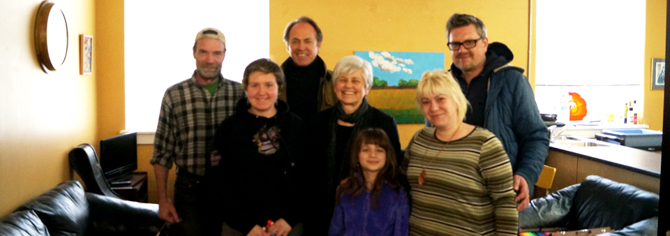 Artbeat Studio staff and resident artists meet with Pat Martin, Member of Parliament 