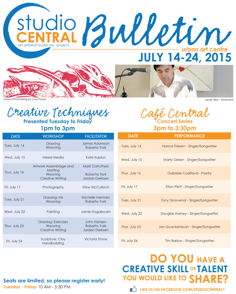 Studio Central Bulletin_July 14-24, 2015