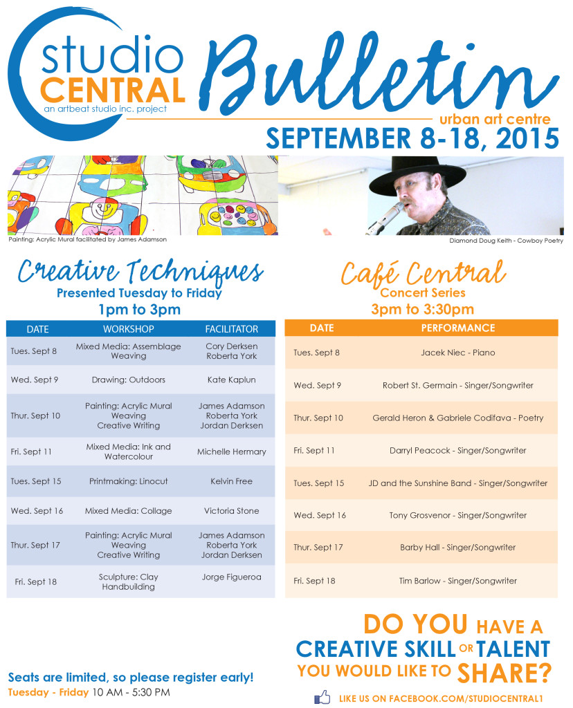 Studio Central Bulletin_Sept 8-18, 2015