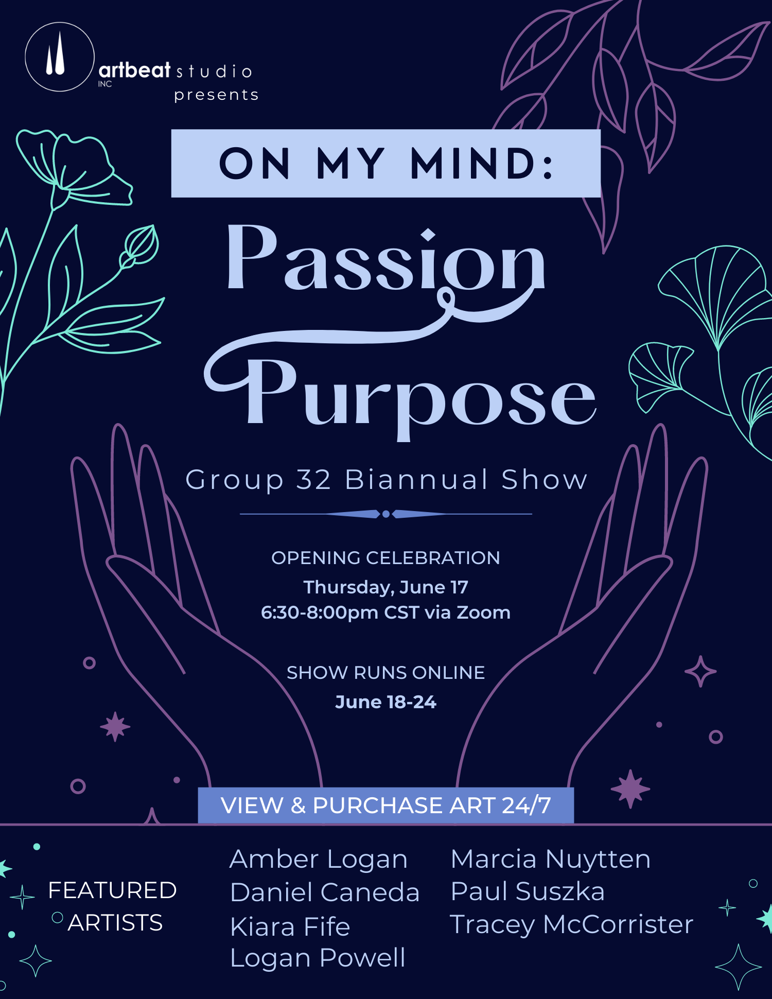 On My Mind: Passion=Purpose event poster