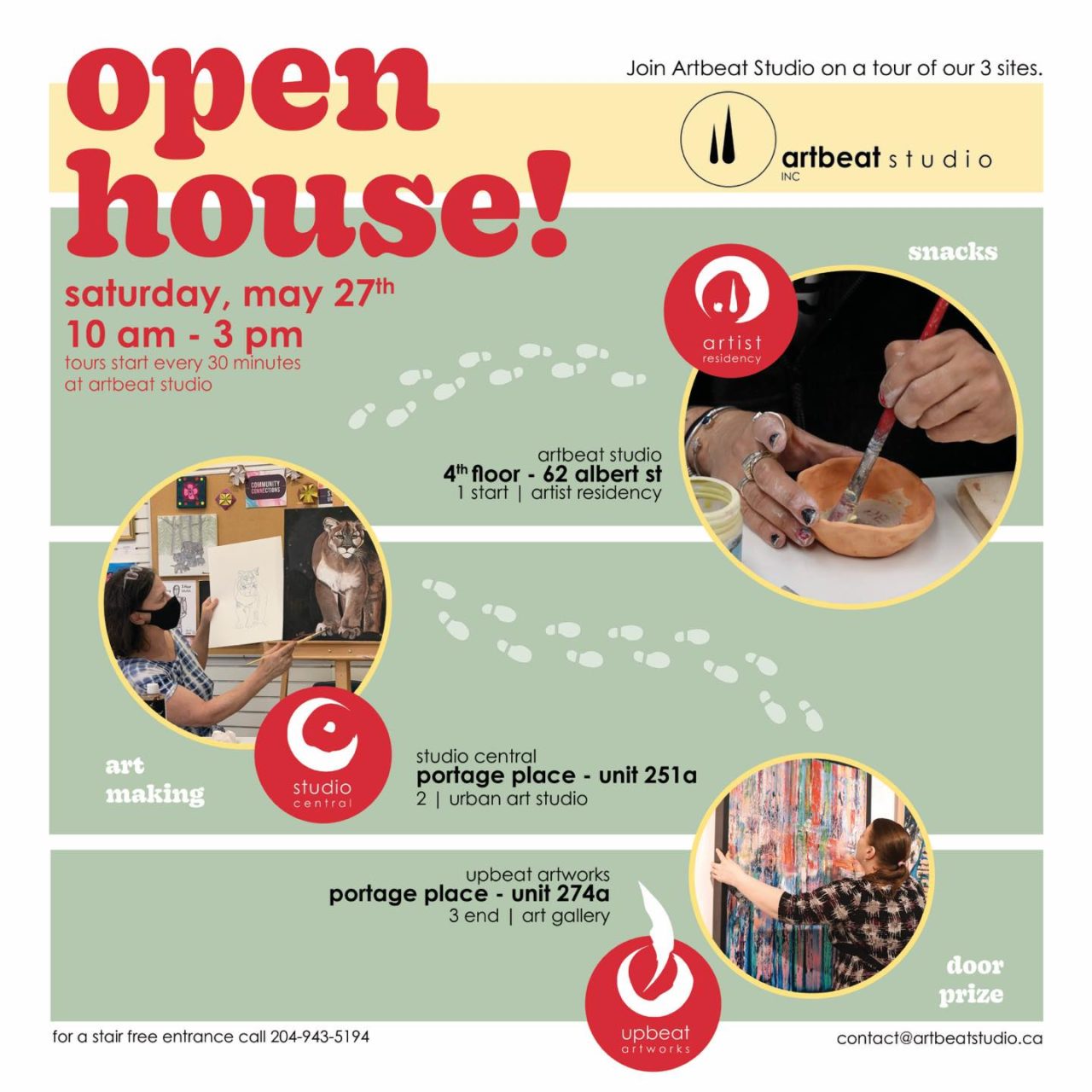 Join our OPEN HOUSE – May 27, 2023 - Artbeat Studio