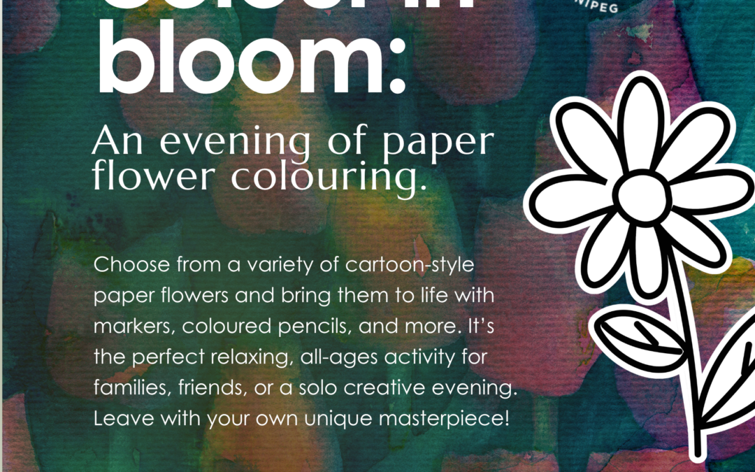 Colour In Bloom: An evening of paper flower colouring